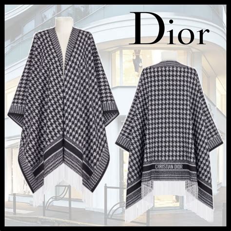 dior cape poncho|authentic christian Dior poncho.